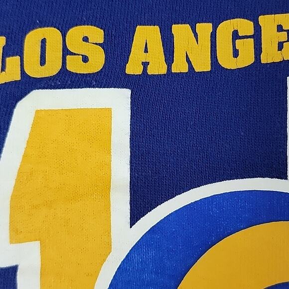 Champion Vintage 1980s Los Angeles Rams Single Stitch Blue Shirt S - Picture 10 of 13